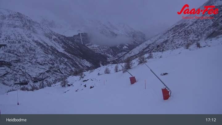 Archiv Foto Webcam Saas-Almagell: Sessellift Heidbodme