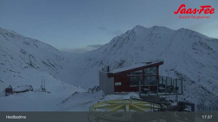 Archiv Foto Webcam Saas-Almagell: Sessellift Heidbodme