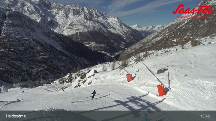 Archiv Foto Webcam Saas-Almagell: Sessellift Heidbodme