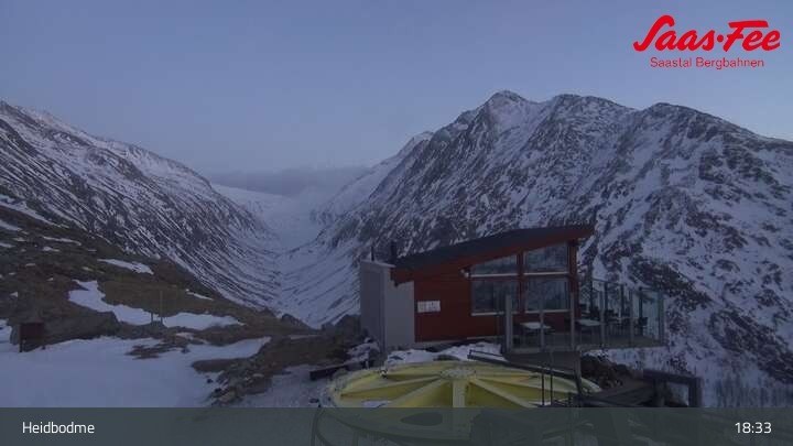 Archiv Foto Webcam Saas-Almagell: Sessellift Heidbodme