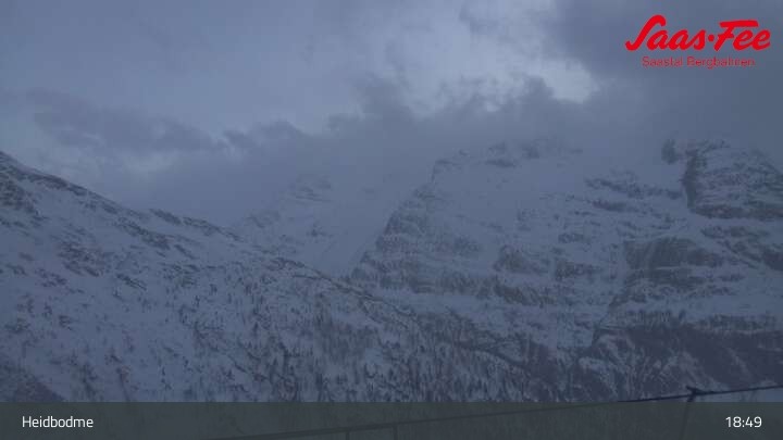 Archiv Foto Webcam Saas-Almagell: Sessellift Heidbodme