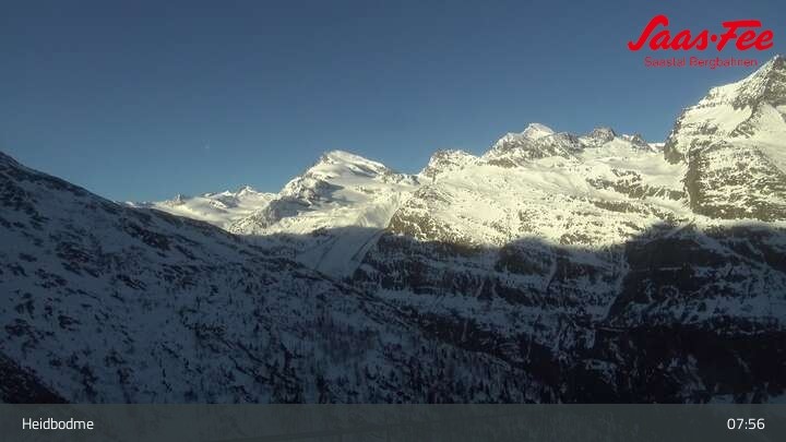 Archiv Foto Webcam Saas-Almagell: Sessellift Heidbodme