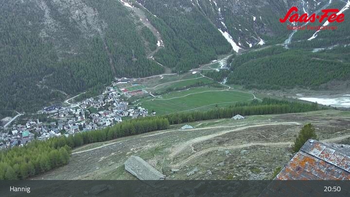 Archived image Webcam Saas-Fee: View from Hannig top station