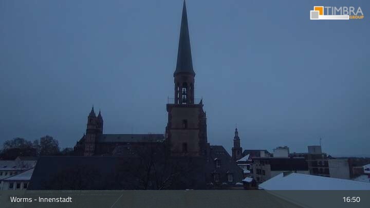 Archiv Foto Webcam Worms - Blick auf die Stadt