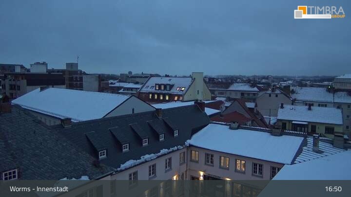 Archiv Foto Webcam Worms - Blick auf die Stadt