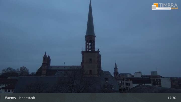 Archiv Foto Webcam Worms - Blick auf die Stadt