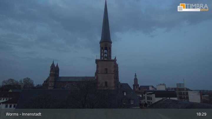 Archiv Foto Webcam Worms - Blick auf die Stadt