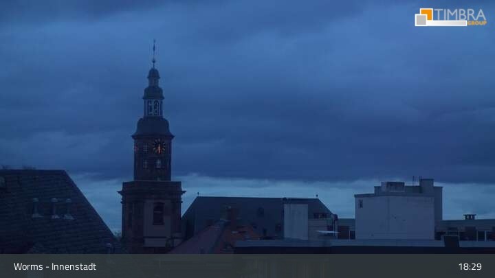 Archiv Foto Webcam Worms - Blick auf die Stadt