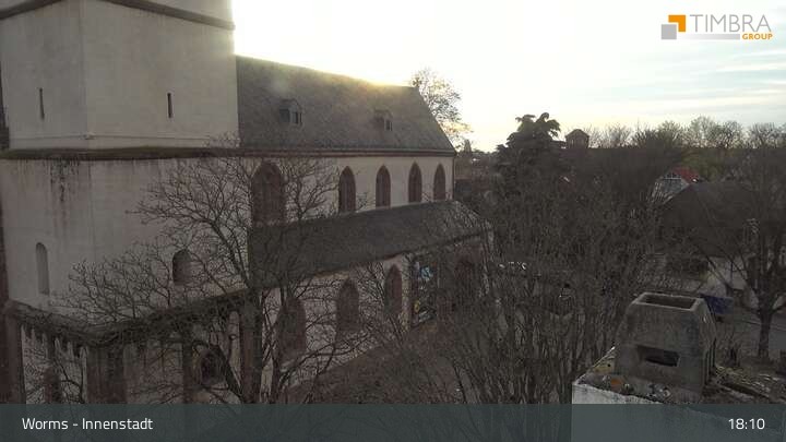 Archiv Foto Webcam Worms - Blick auf die Stadt
