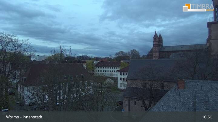 Archiv Foto Webcam Worms - Blick auf die Stadt