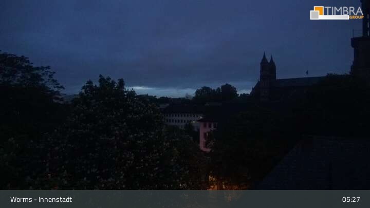 Archiv Foto Webcam Worms - Blick auf die Stadt