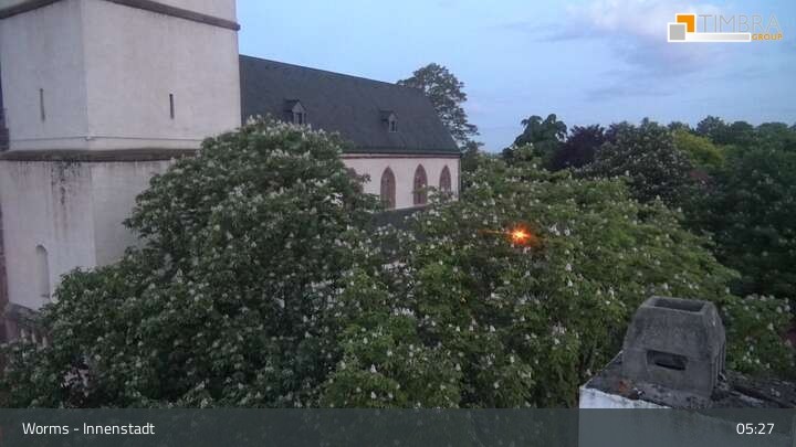 Archiv Foto Webcam Worms - Blick auf die Stadt