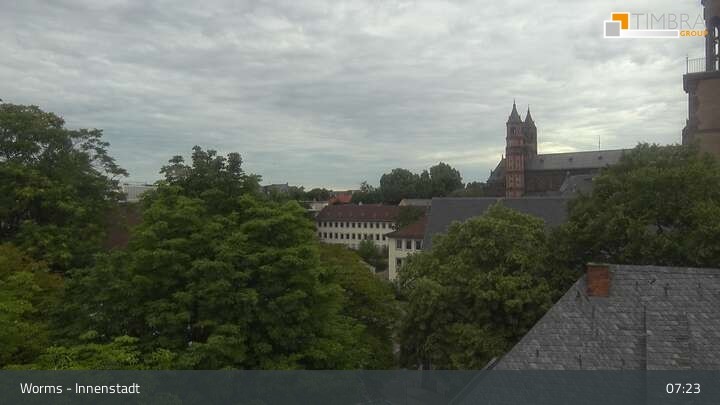Archived image Webcam Worms - View over the city