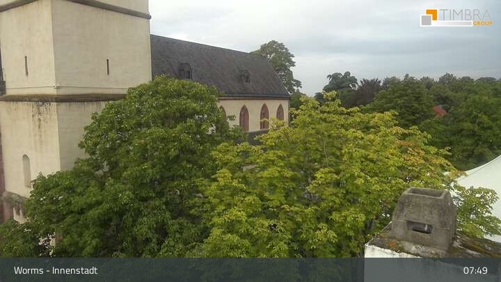 Archived image Webcam Worms - View over the city