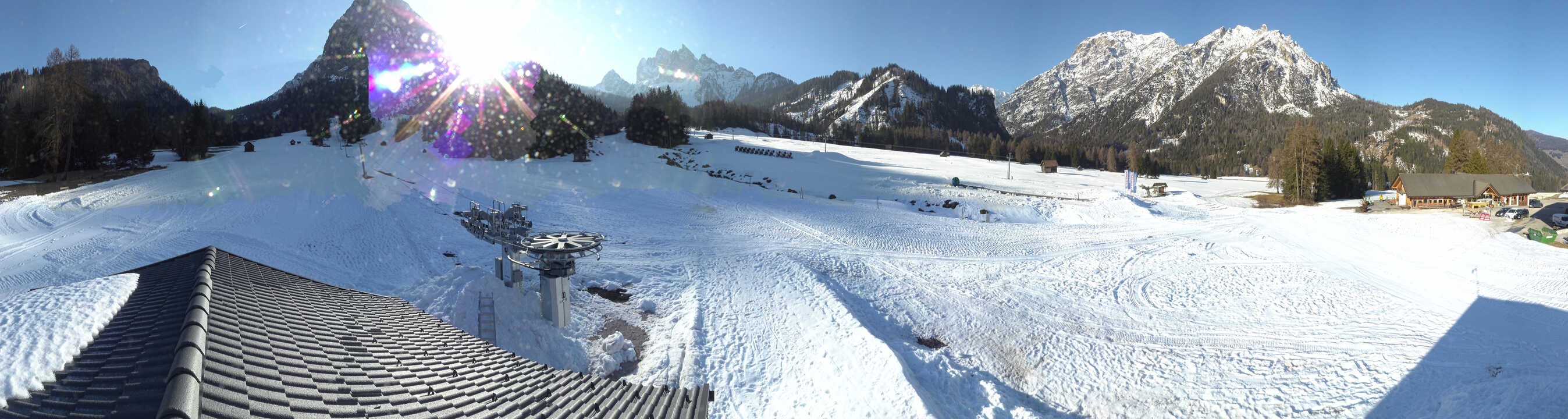 Archived image Webcam 3 Zinnen Dolomites - Skilifts Braies (Prags)