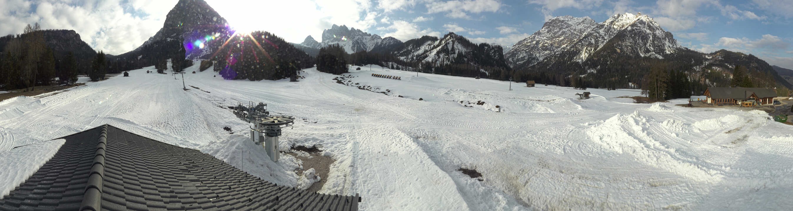 Archiv Foto Webcam Drei Zinnen Dolomiten - Skilifte Prags
