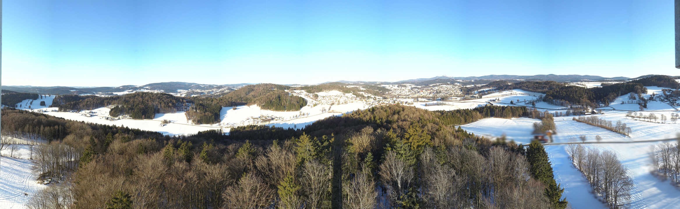 Archiv Foto Webcam Panoramablick über Grafenau im Bayerischen Wald