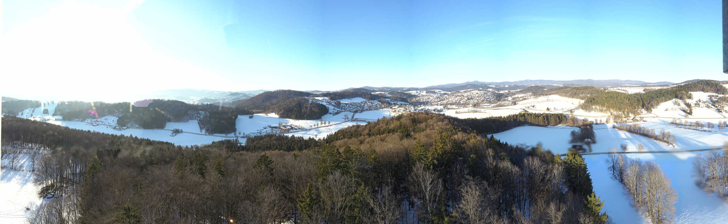 Archiv Foto Webcam Panoramablick über Grafenau im Bayerischen Wald
