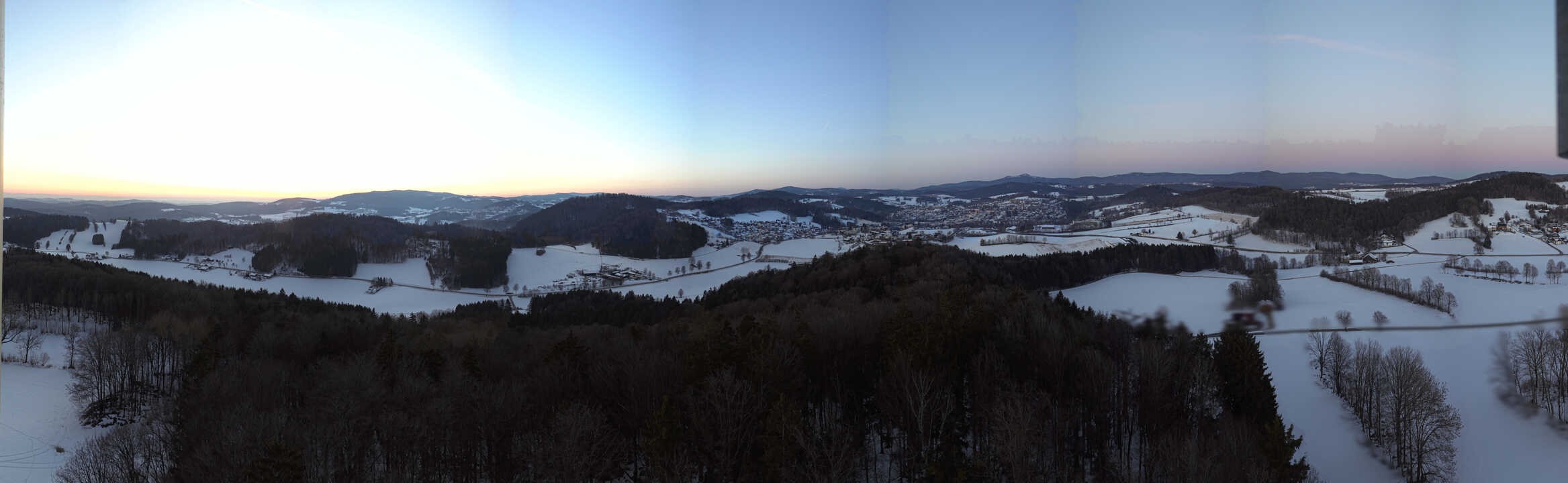 Archiv Foto Webcam Panoramablick über Grafenau im Bayerischen Wald
