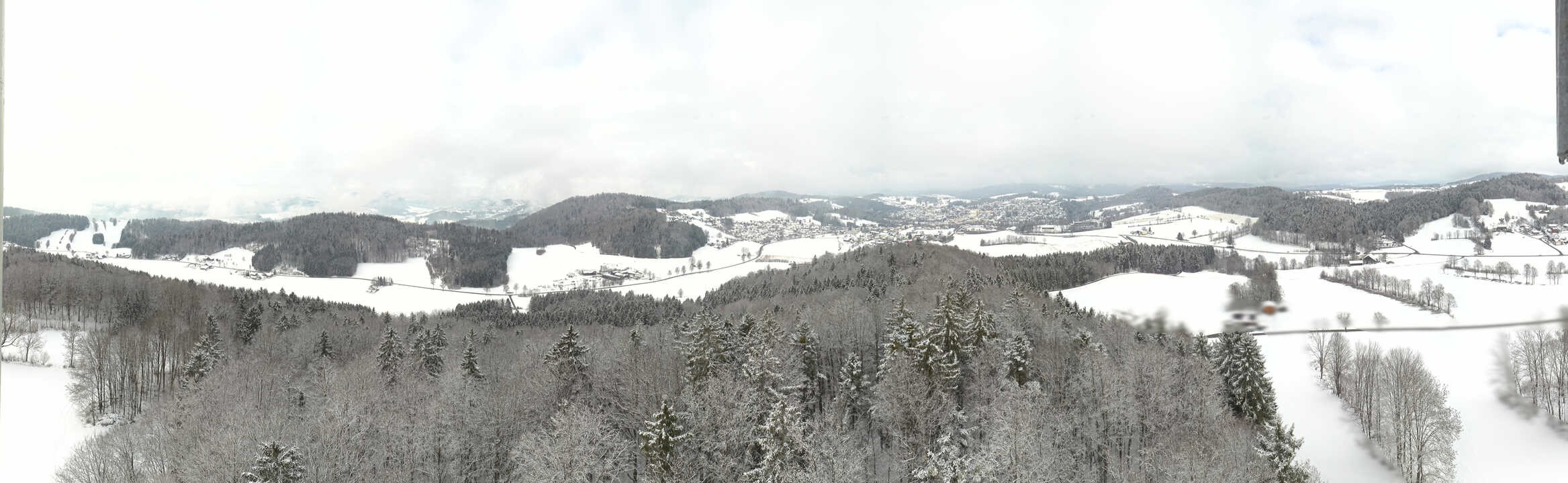 Archiv Foto Webcam Panoramablick über Grafenau im Bayerischen Wald