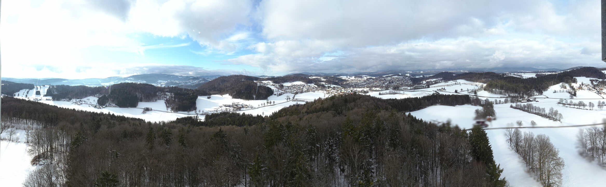 Archiv Foto Webcam Panoramablick über Grafenau im Bayerischen Wald
