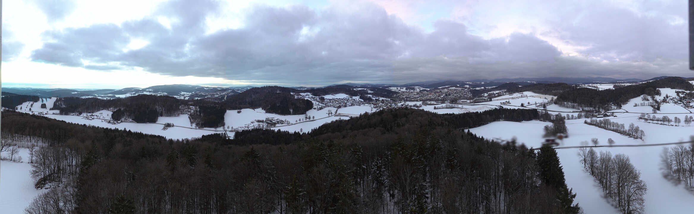 Archiv Foto Webcam Panoramablick über Grafenau im Bayerischen Wald
