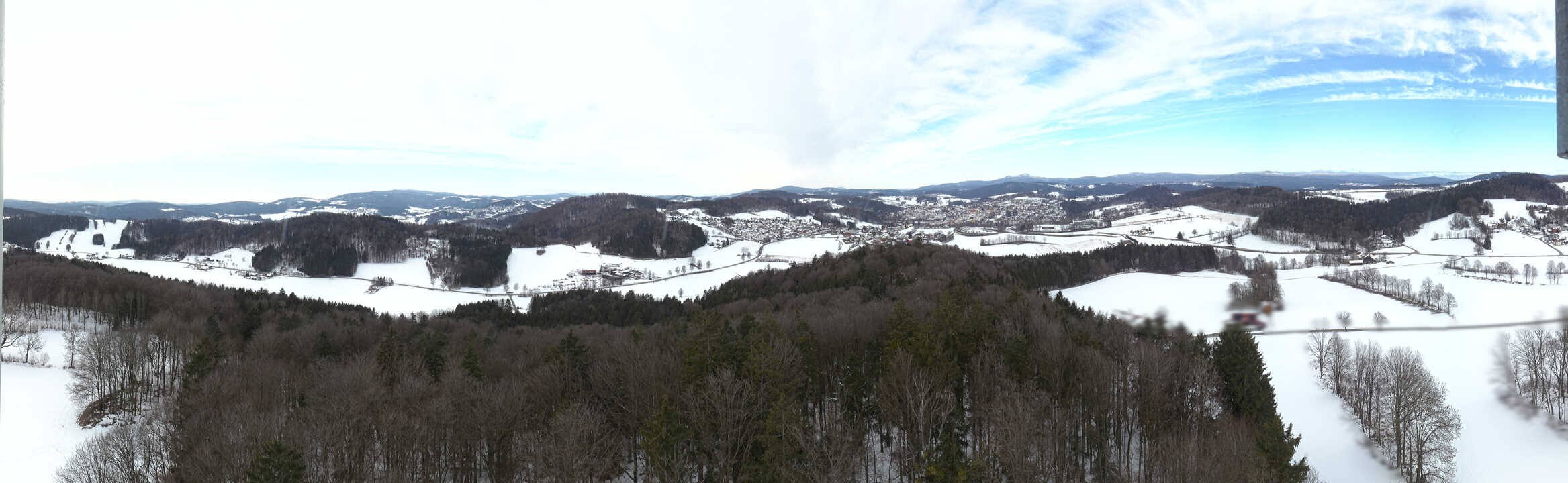 Archiv Foto Webcam Panoramablick über Grafenau im Bayerischen Wald