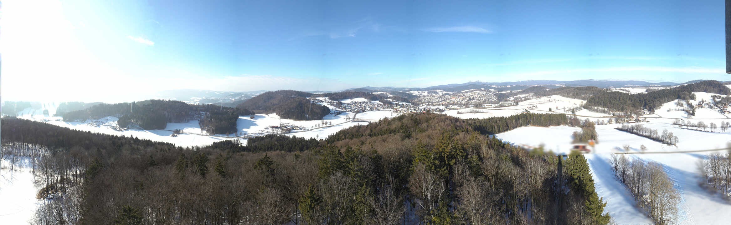 Archiv Foto Webcam Panoramablick über Grafenau im Bayerischen Wald