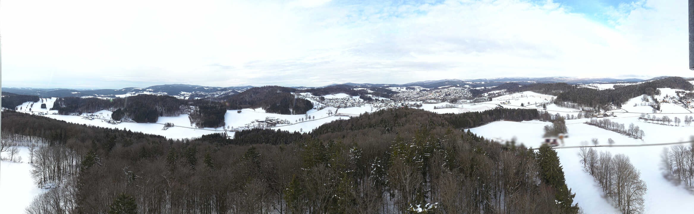 Archiv Foto Webcam Panoramablick über Grafenau im Bayerischen Wald