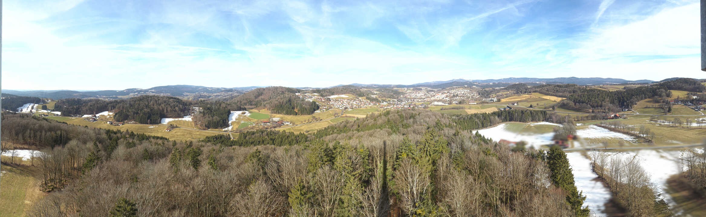 Archived image Webcam Panoramic view of Grafenau in the Bavarian Forest