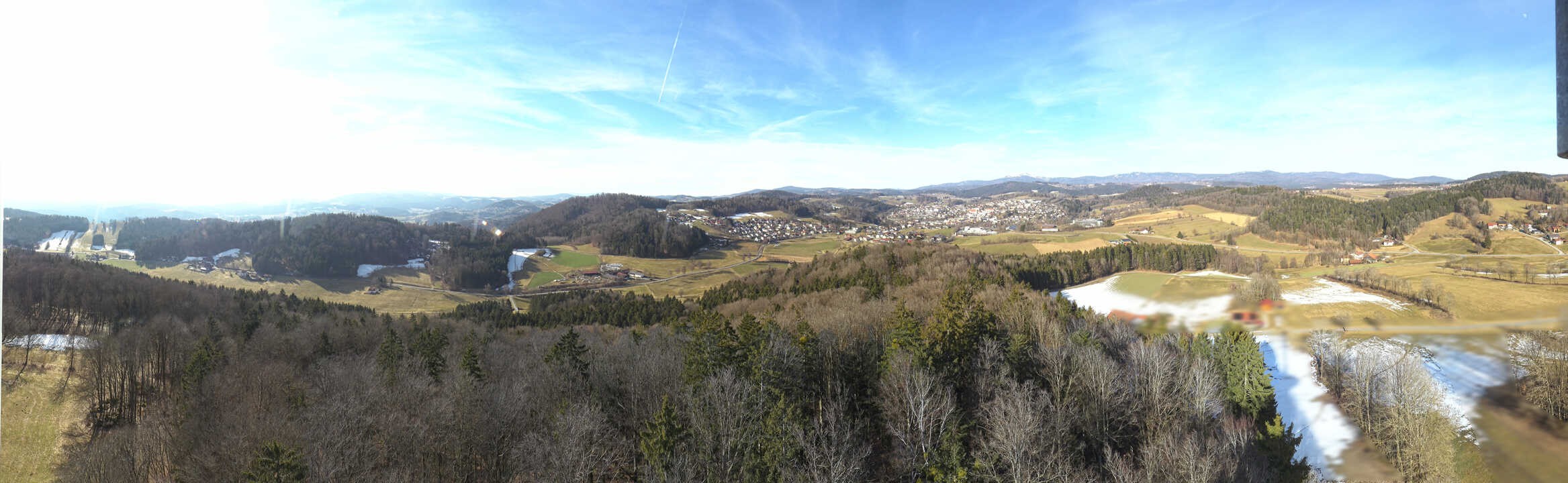 Archived image Webcam Panoramic view of Grafenau in the Bavarian Forest