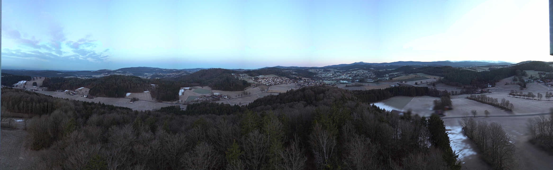 Archiv Foto Webcam Panoramablick über Grafenau im Bayerischen Wald