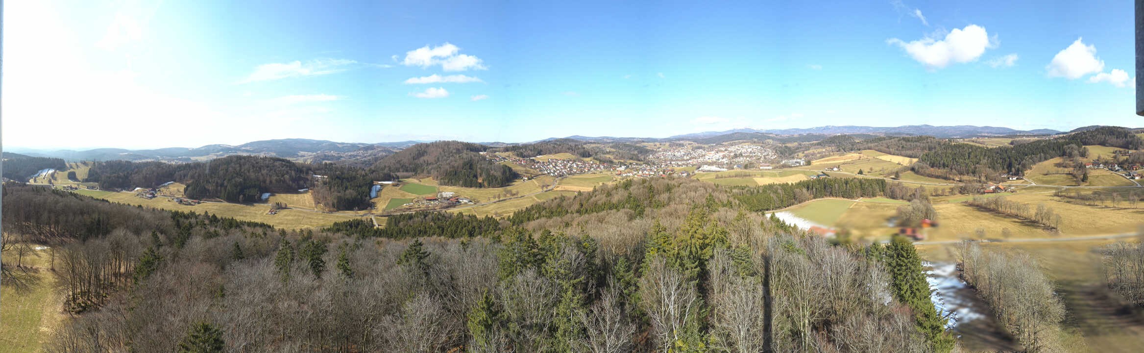 Archiv Foto Webcam Panoramablick über Grafenau im Bayerischen Wald