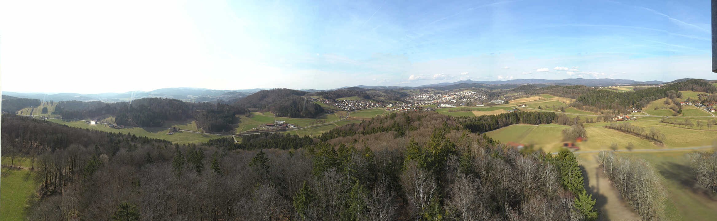 Archiv Foto Webcam Panoramablick über Grafenau im Bayerischen Wald