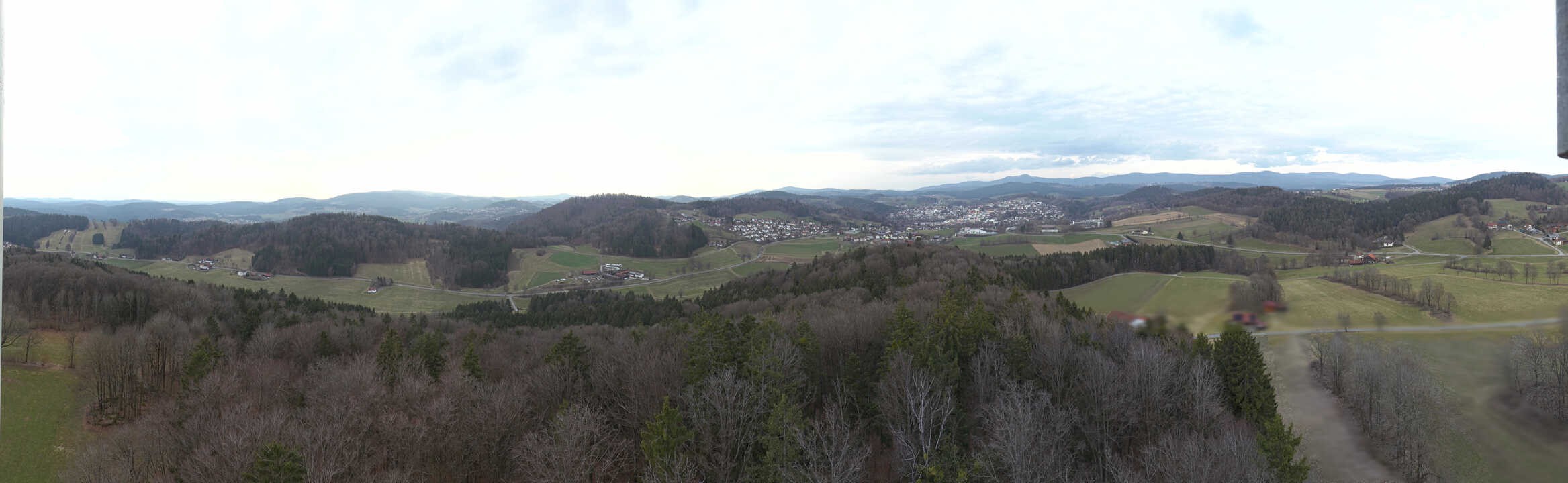 Archiv Foto Webcam Panoramablick über Grafenau im Bayerischen Wald