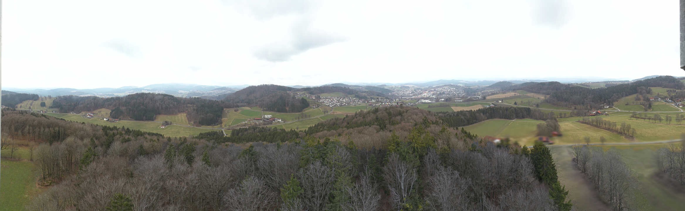 Archiv Foto Webcam Panoramablick über Grafenau im Bayerischen Wald