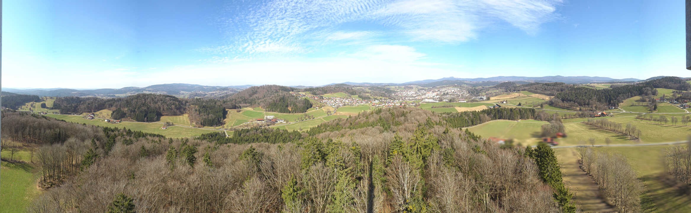 Archiv Foto Webcam Panoramablick über Grafenau im Bayerischen Wald