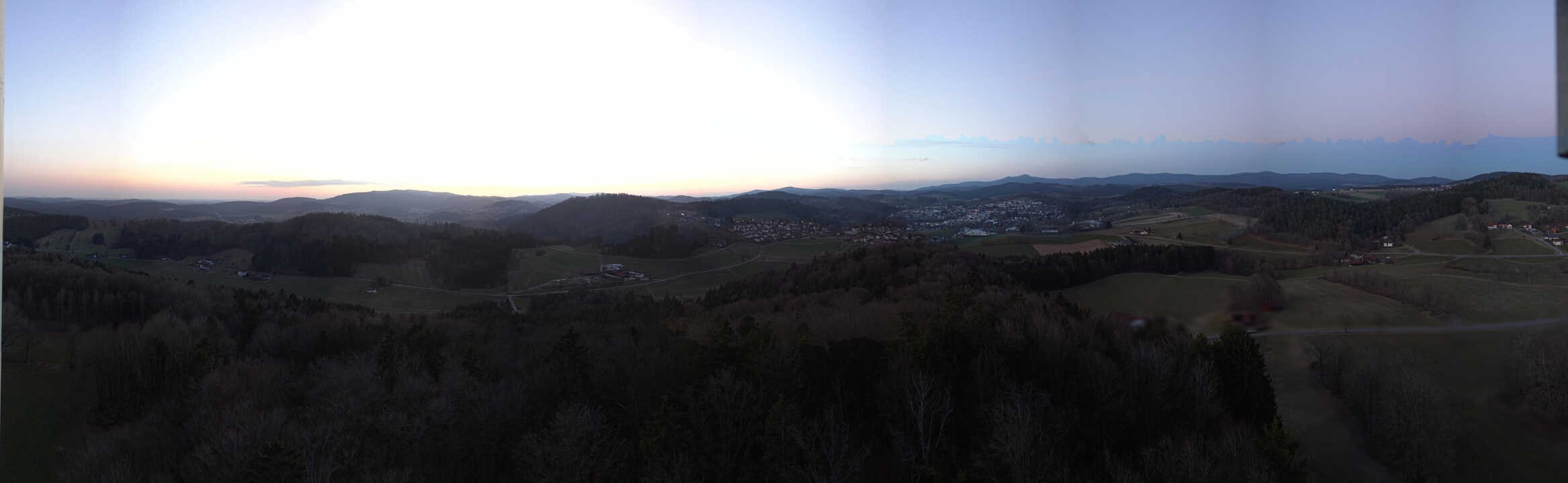 Archiv Foto Webcam Panoramablick über Grafenau im Bayerischen Wald