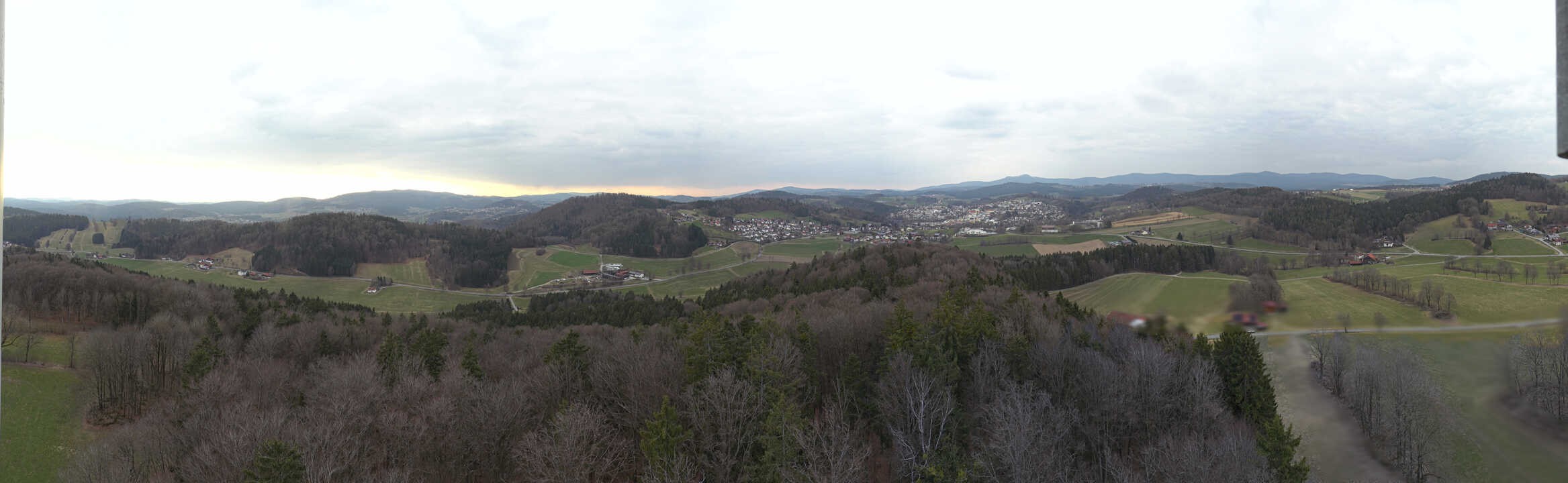 Archiv Foto Webcam Panoramablick über Grafenau im Bayerischen Wald