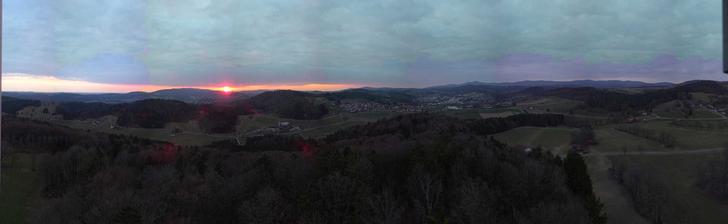 Archiv Foto Webcam Panoramablick über Grafenau im Bayerischen Wald