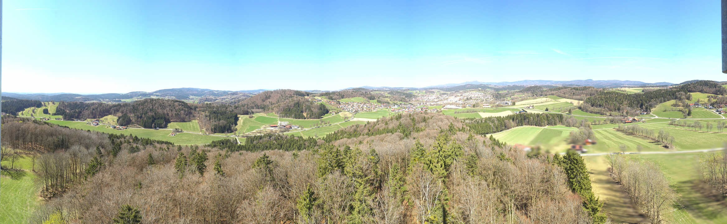 Archiv Foto Webcam Panoramablick über Grafenau im Bayerischen Wald