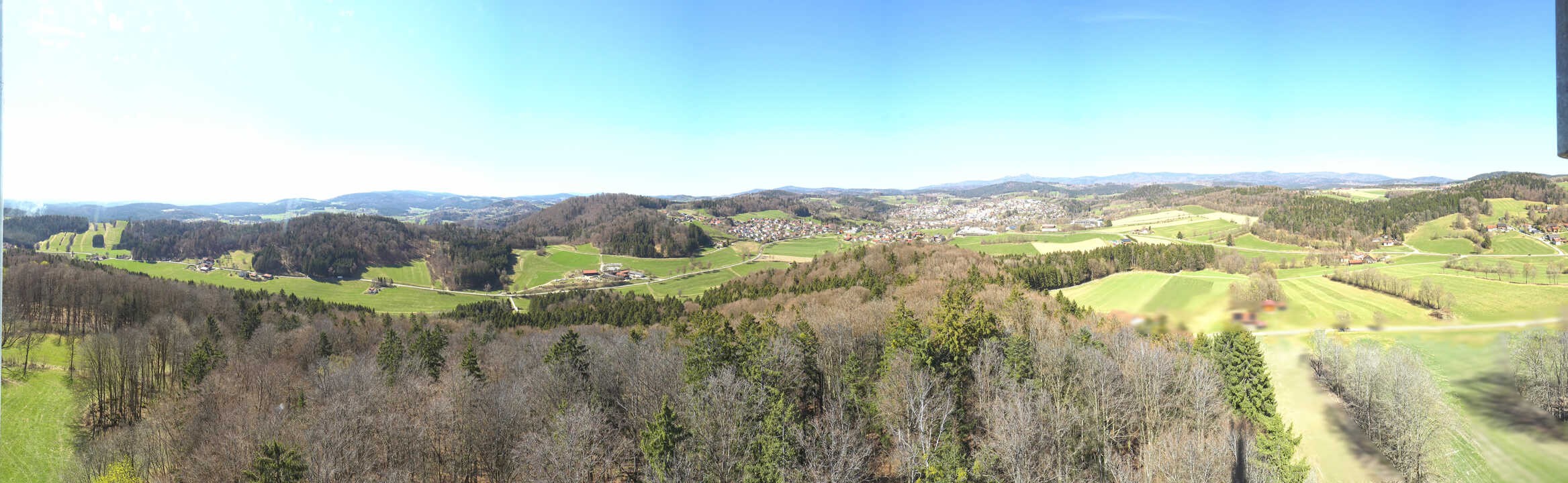 Archiv Foto Webcam Panoramablick über Grafenau im Bayerischen Wald