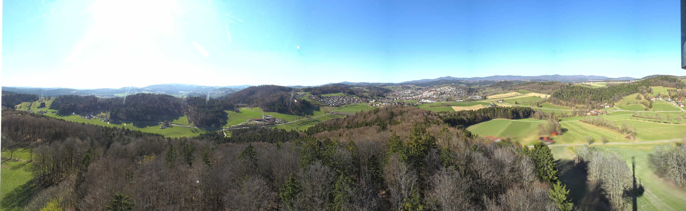 Archiv Foto Webcam Panoramablick über Grafenau im Bayerischen Wald