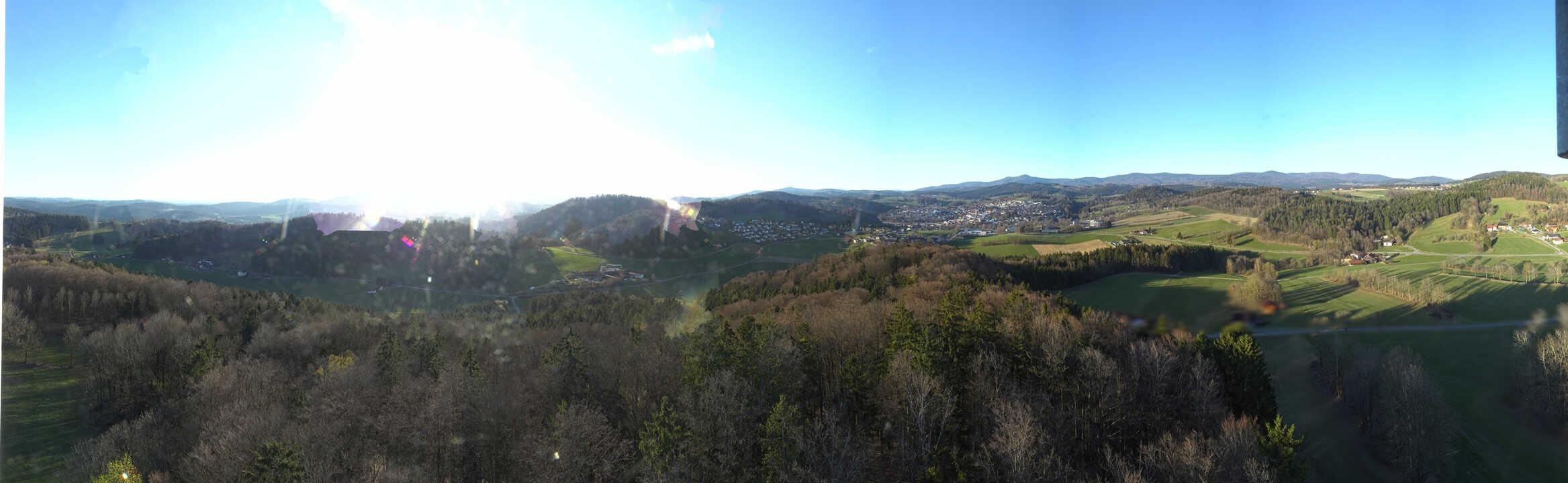 Archiv Foto Webcam Panoramablick über Grafenau im Bayerischen Wald