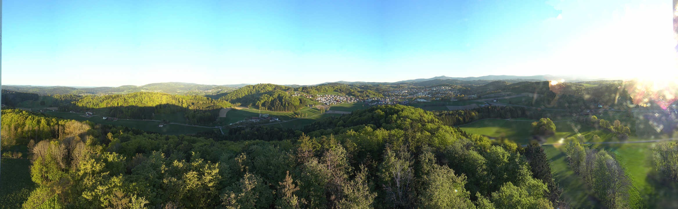 Archiv Foto Webcam Panoramablick über Grafenau im Bayerischen Wald
