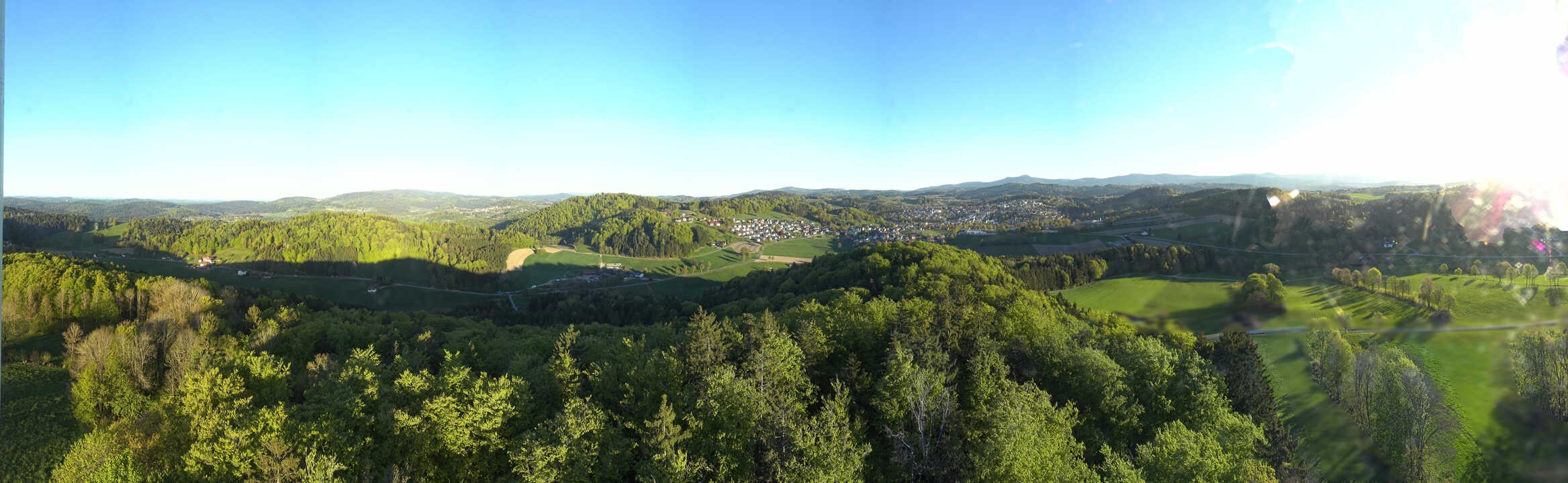 Archiv Foto Webcam Panoramablick über Grafenau im Bayerischen Wald