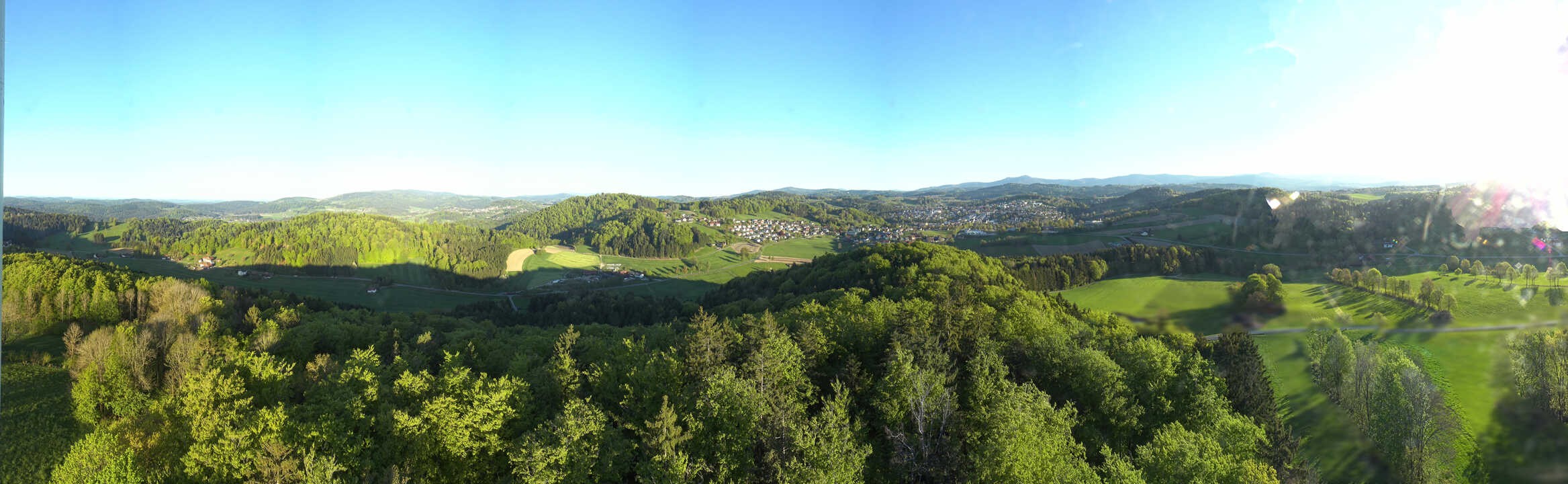 Archiv Foto Webcam Panoramablick über Grafenau im Bayerischen Wald