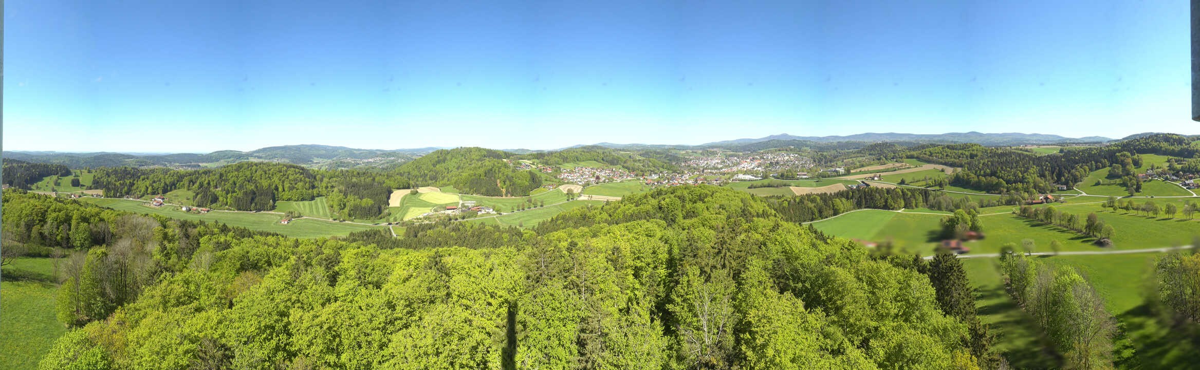 Archiv Foto Webcam Panoramablick über Grafenau im Bayerischen Wald