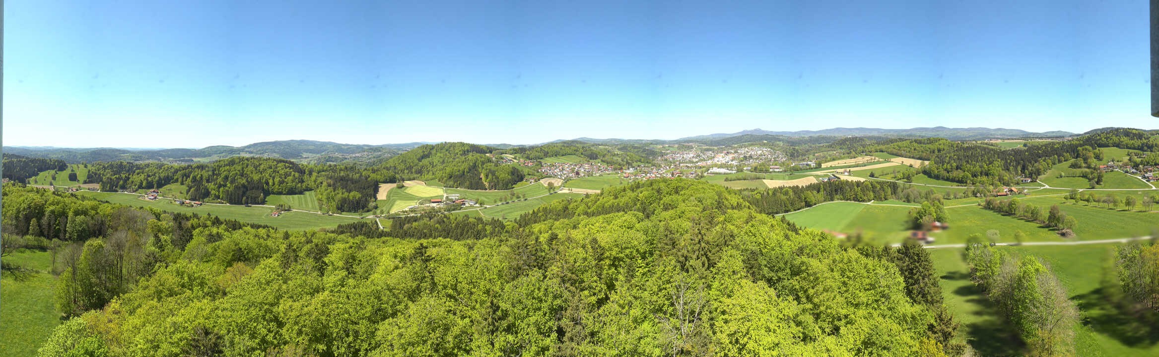 Archiv Foto Webcam Panoramablick über Grafenau im Bayerischen Wald