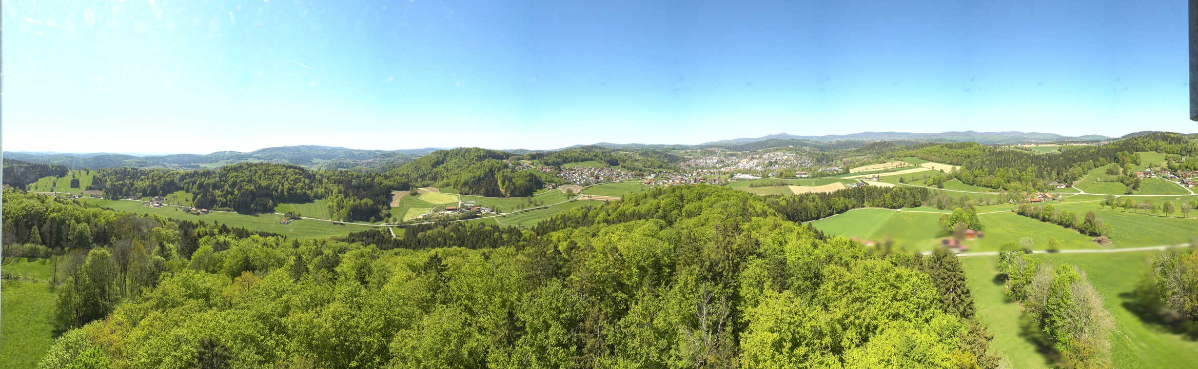 Archiv Foto Webcam Panoramablick über Grafenau im Bayerischen Wald